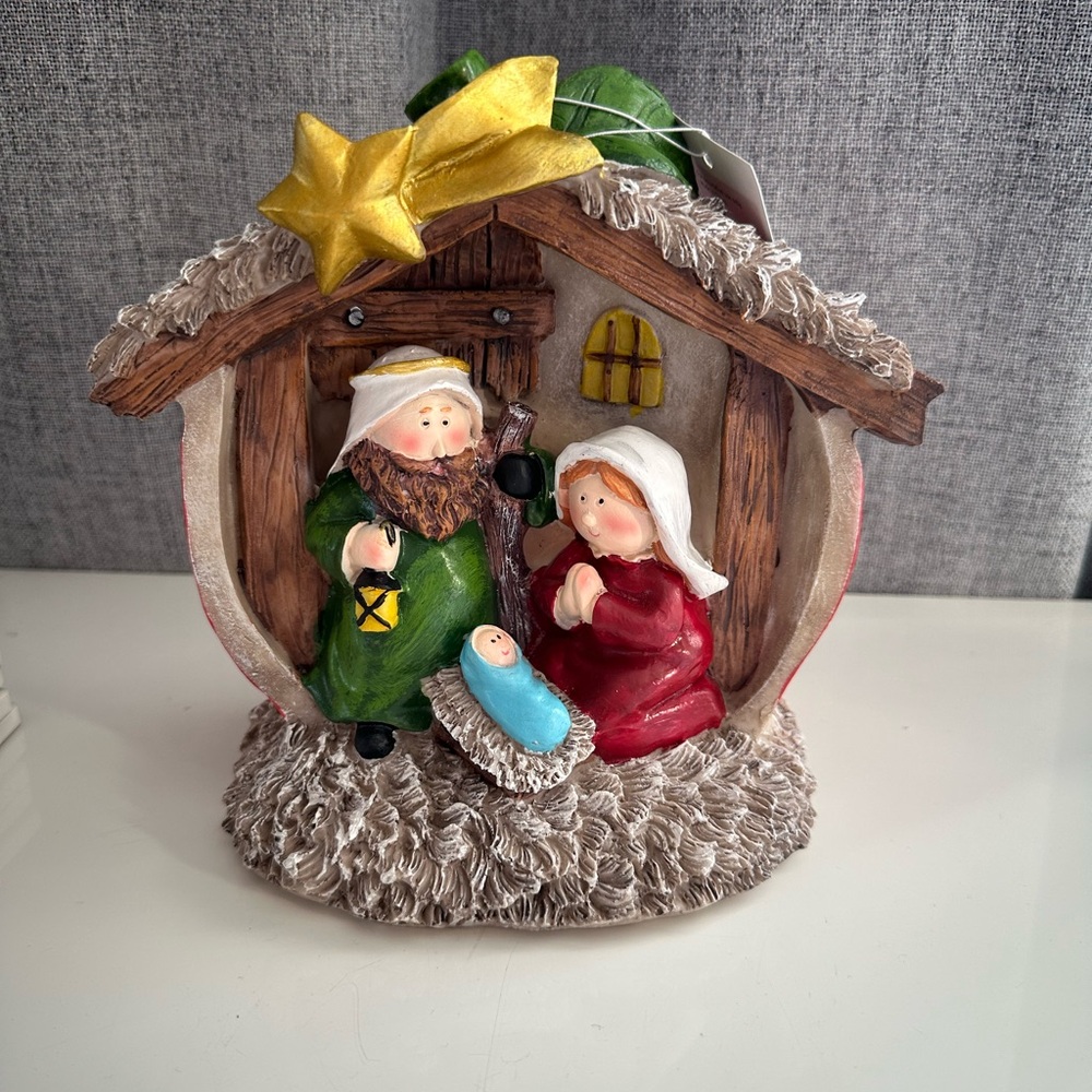 Northlight table top children’s first nativity scene Christmas decoration. NWT.